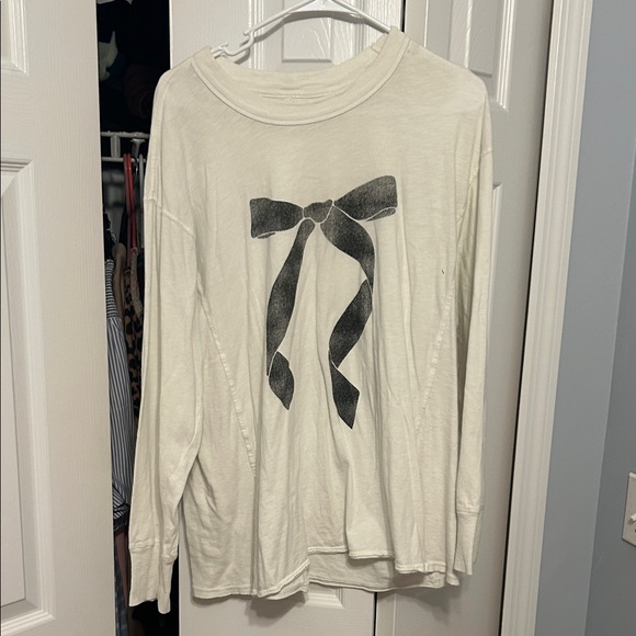 Aerie Cream Long Sleeve Top - Picture 1 of 2